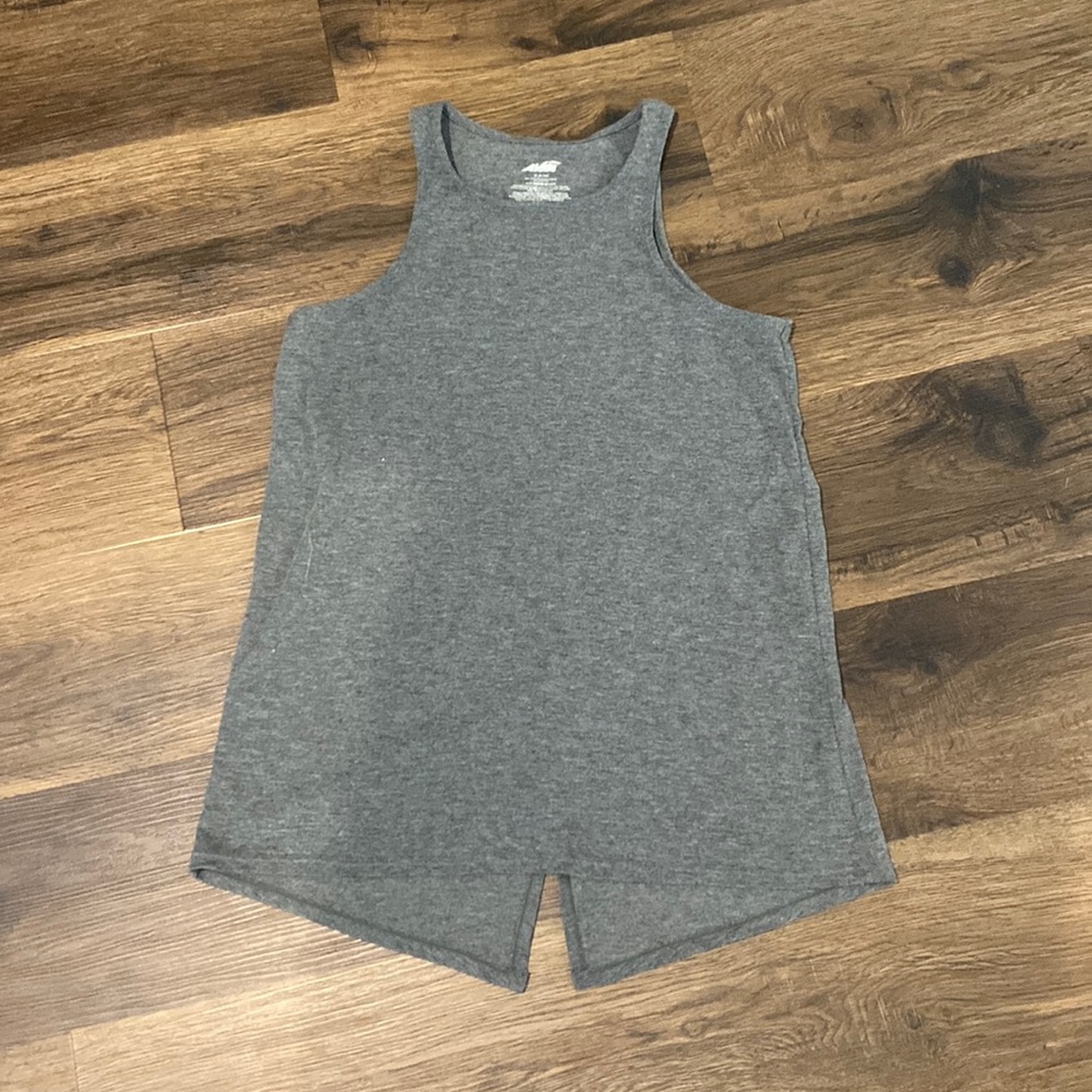 Avis grey tank with slit back, size M (8-10)